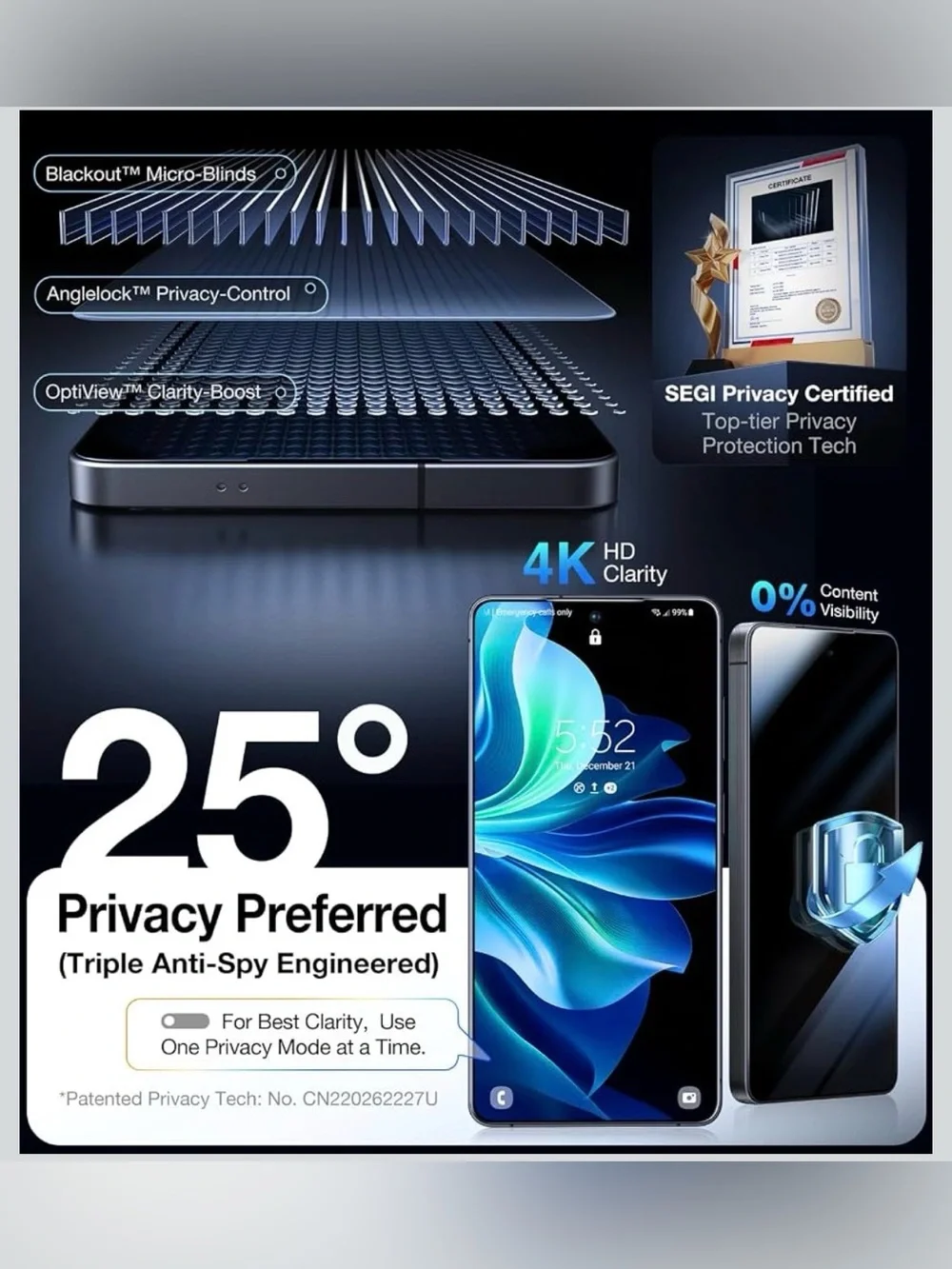Privacy screen protector for galaxy s26 ultra- military grade and anti spy